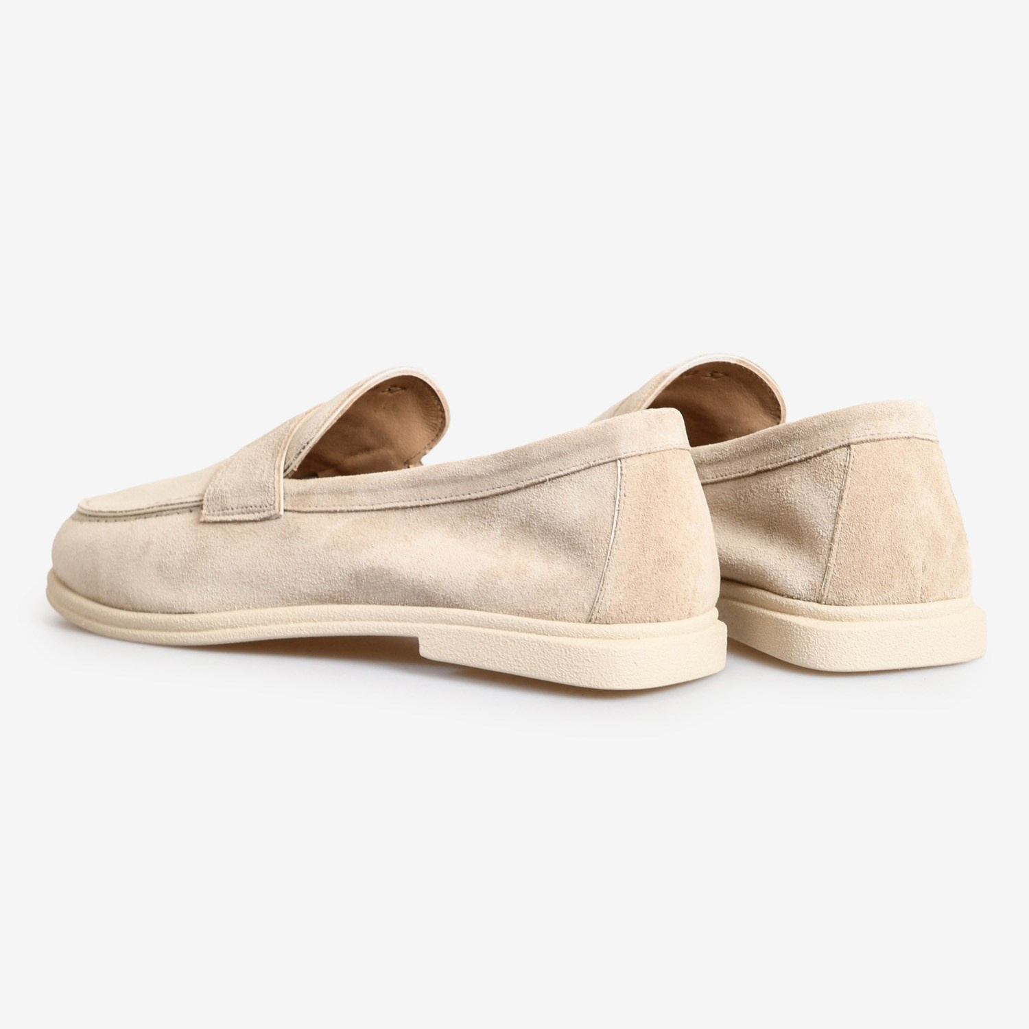 Bej Süet Kadın Loafer
