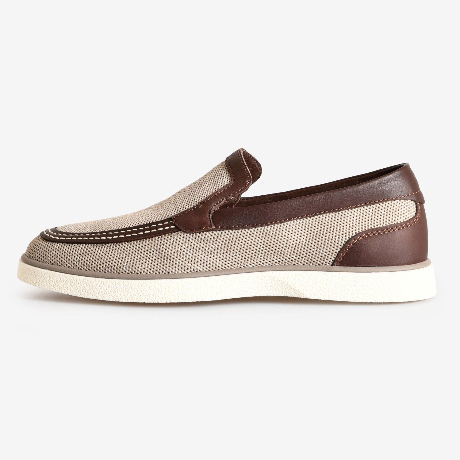 Bej Triko Erkek Loafer
