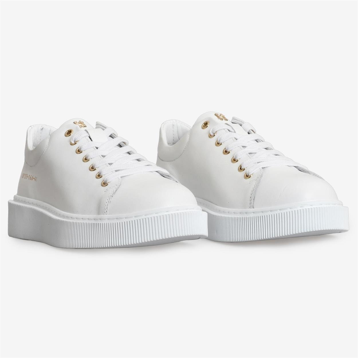 Beyaz Deri Erkek Sneaker