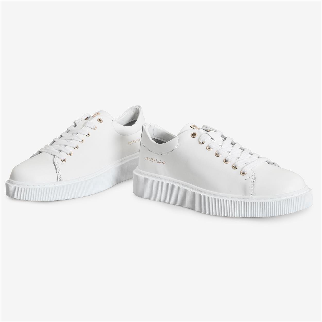 Beyaz Deri Erkek Sneaker