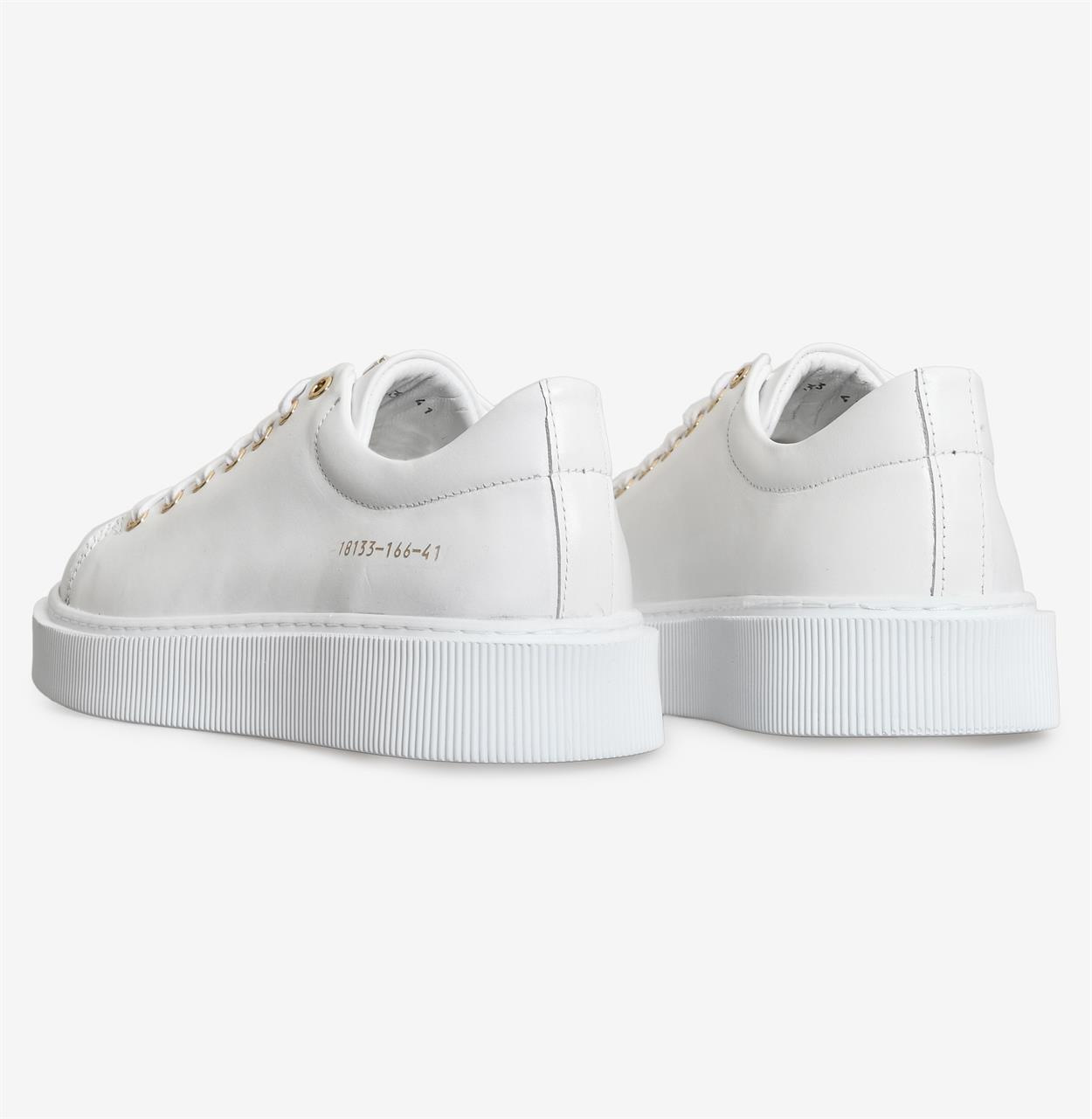 Beyaz Deri Erkek Sneaker