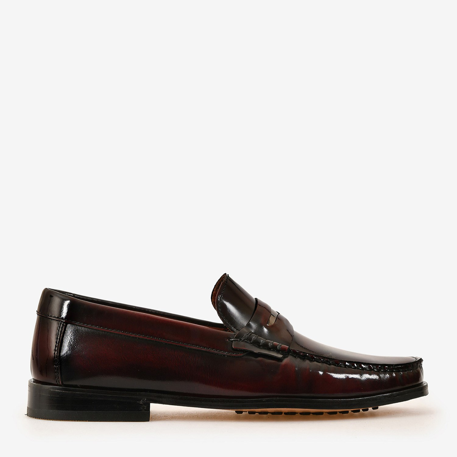Bordo Deri Erkek Loafer
