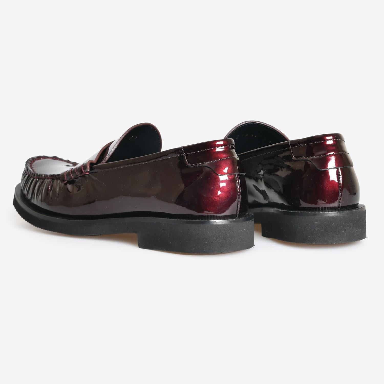 Bordo Rugan Kadın Loafer