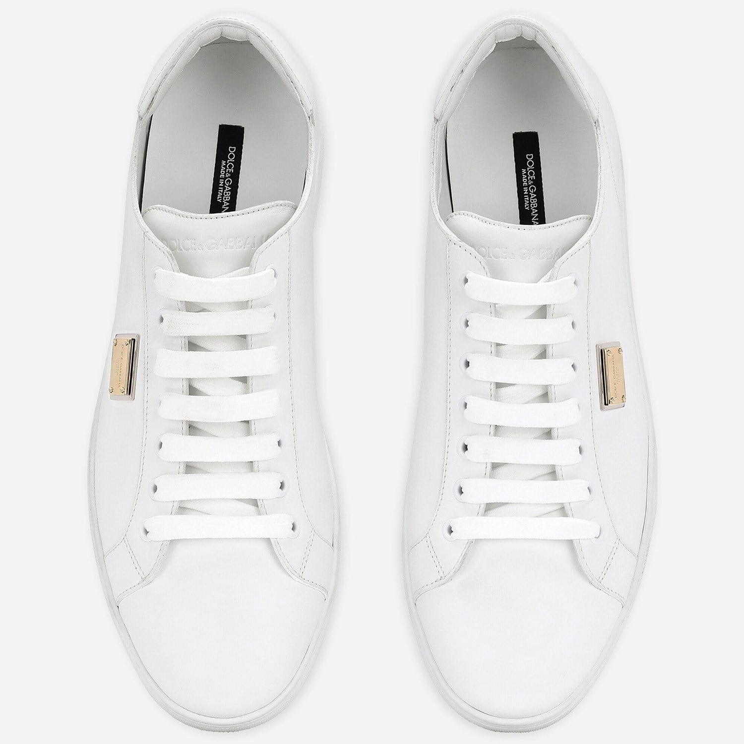 Dolce&Gabbana Beyaz Deri Erkek Sneaker