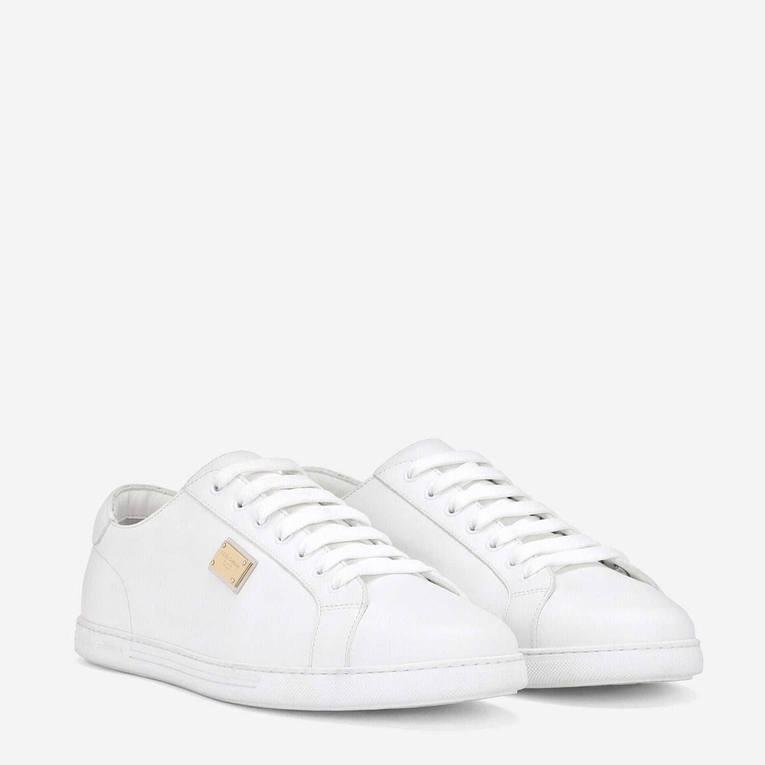 Dolce&Gabbana Beyaz Deri Erkek Sneaker
