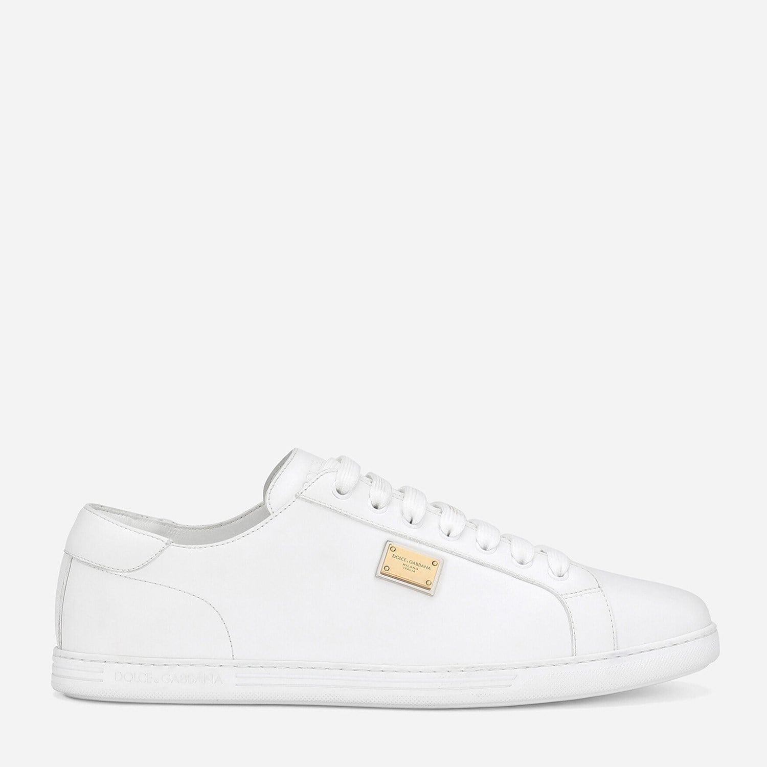 Dolce&Gabbana Beyaz Deri Erkek Sneaker