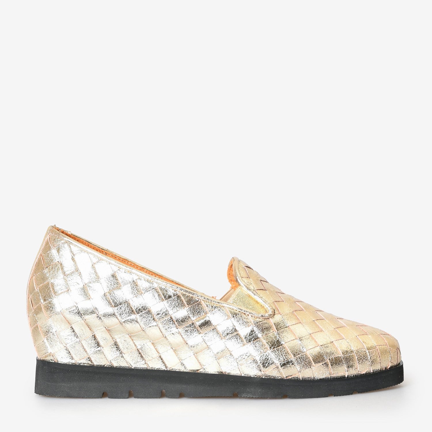 Dore Deri Gizli Dolgu Topuk Kadın Loafer
