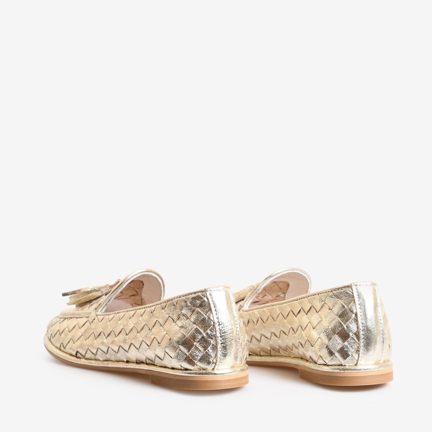 Dore Örgü Deri Kadın Bağcıklı Loafer