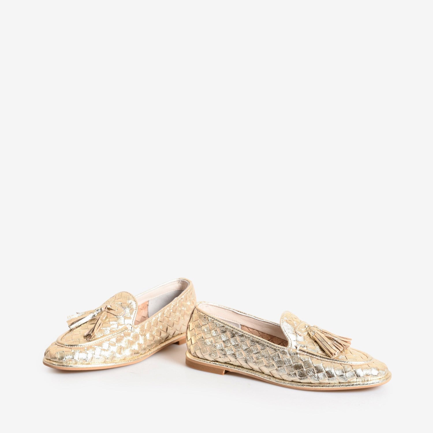 Dore Örgü Deri Kadın Bağcıklı Loafer