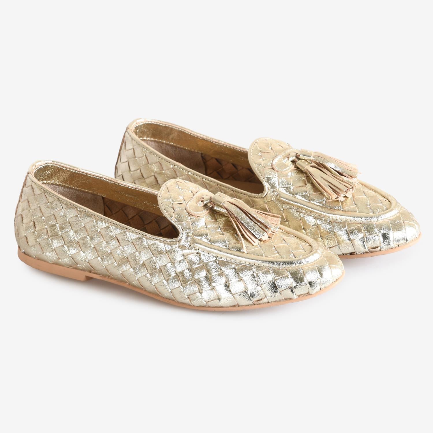 Dore Örgü Deri Kadın Loafer