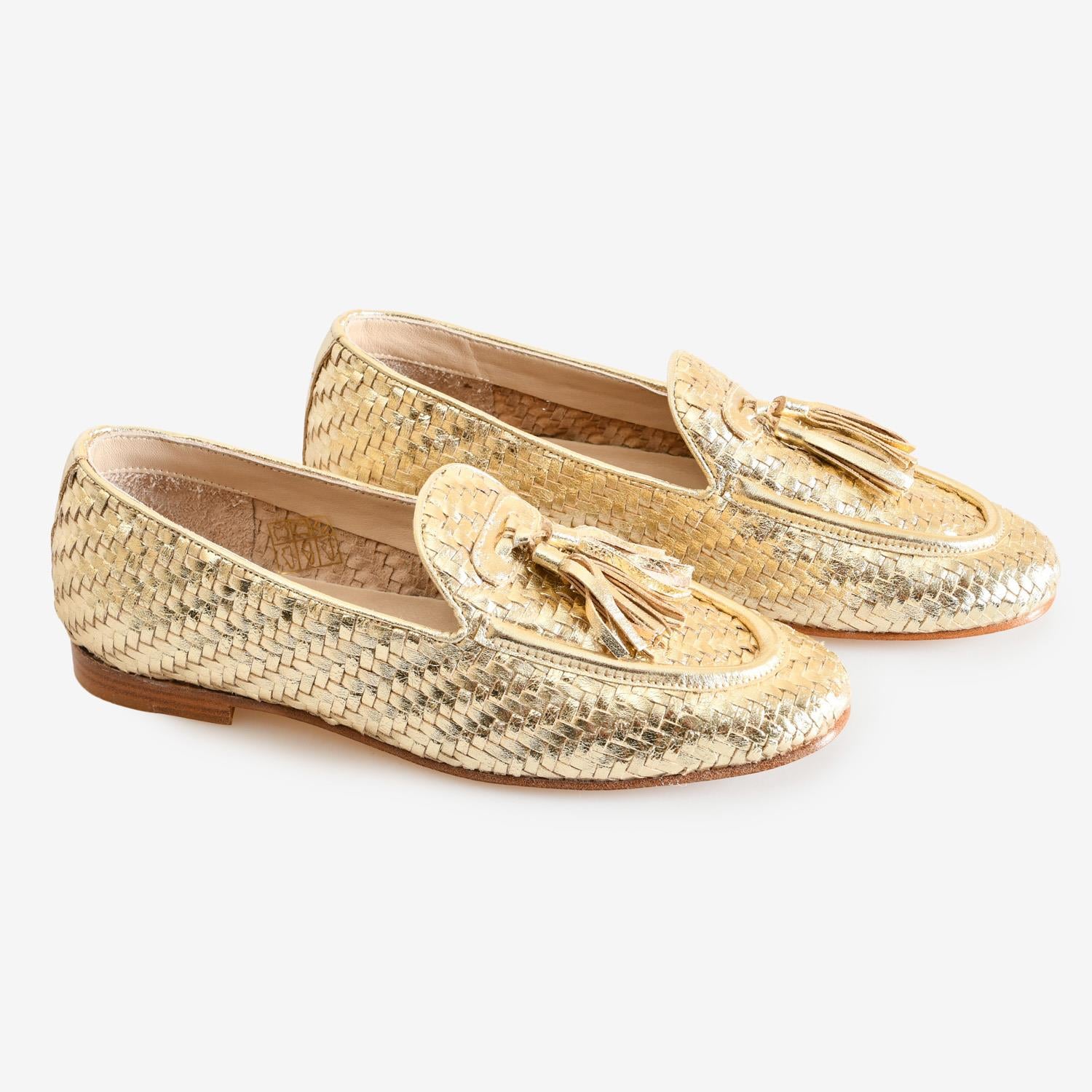 Dore Örgü Deri Püsküllü Kadın Loafer