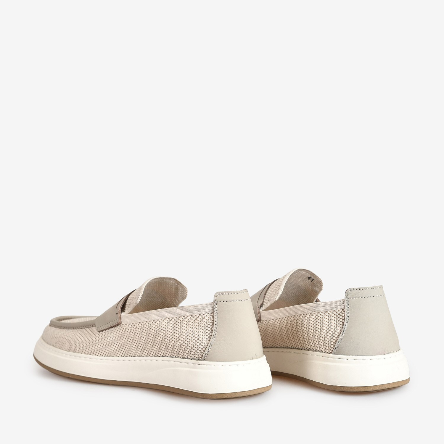 Flower Bej  Erkek Loafer