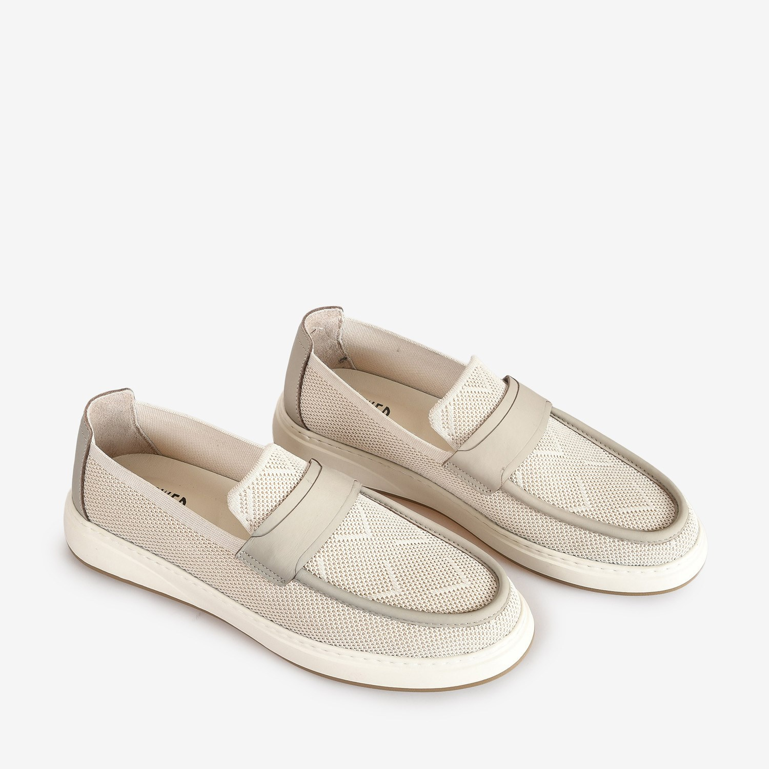 Flower Bej  Erkek Loafer