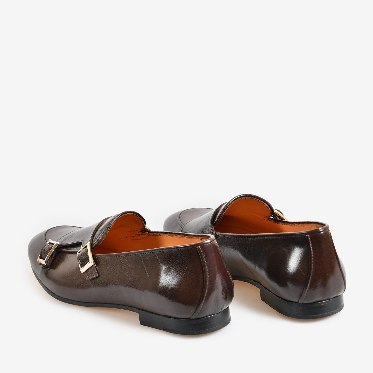 Flower Kahve Deri Kemer Detaylı Kadın Loafer