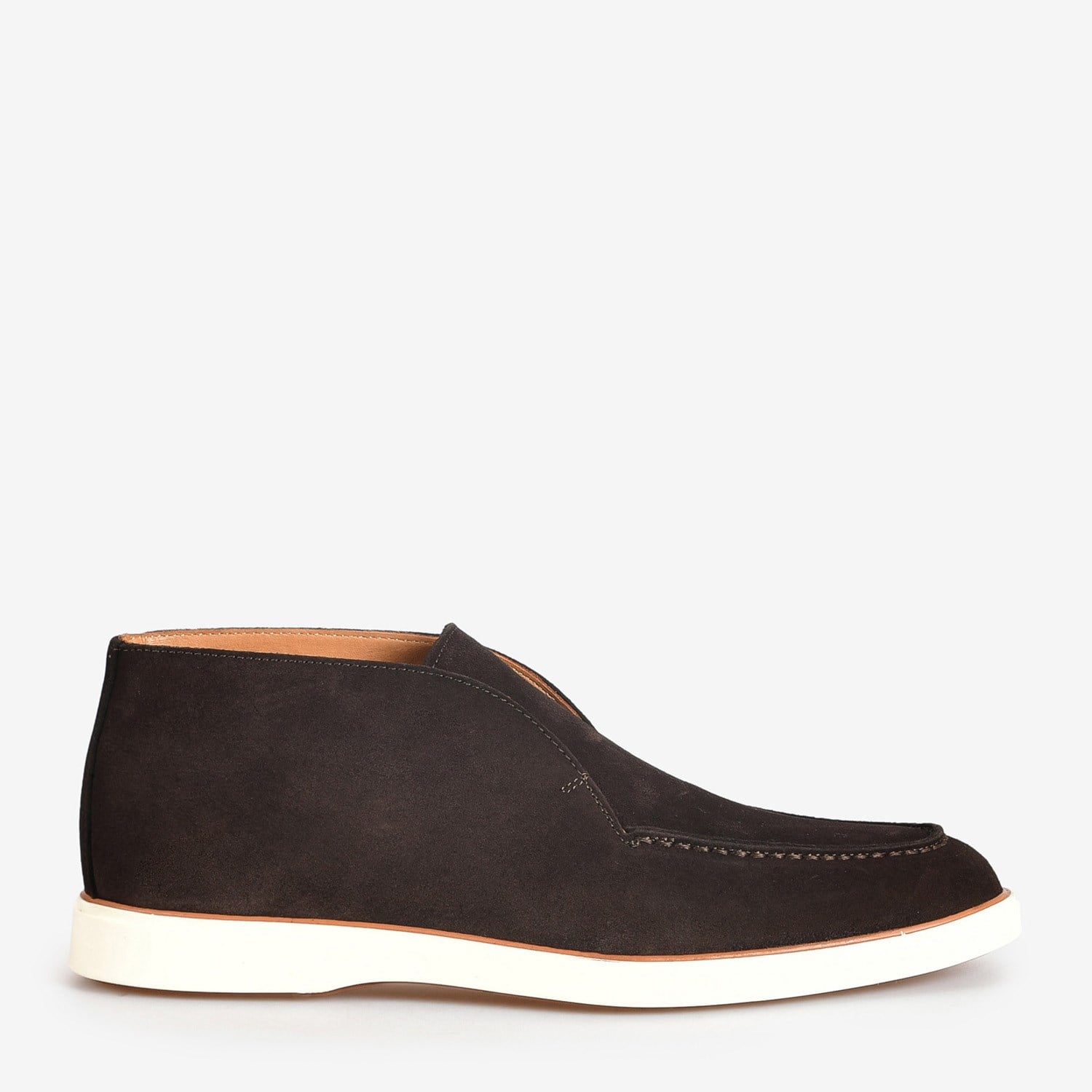 Flower Kahve Süet Erkek Loafer