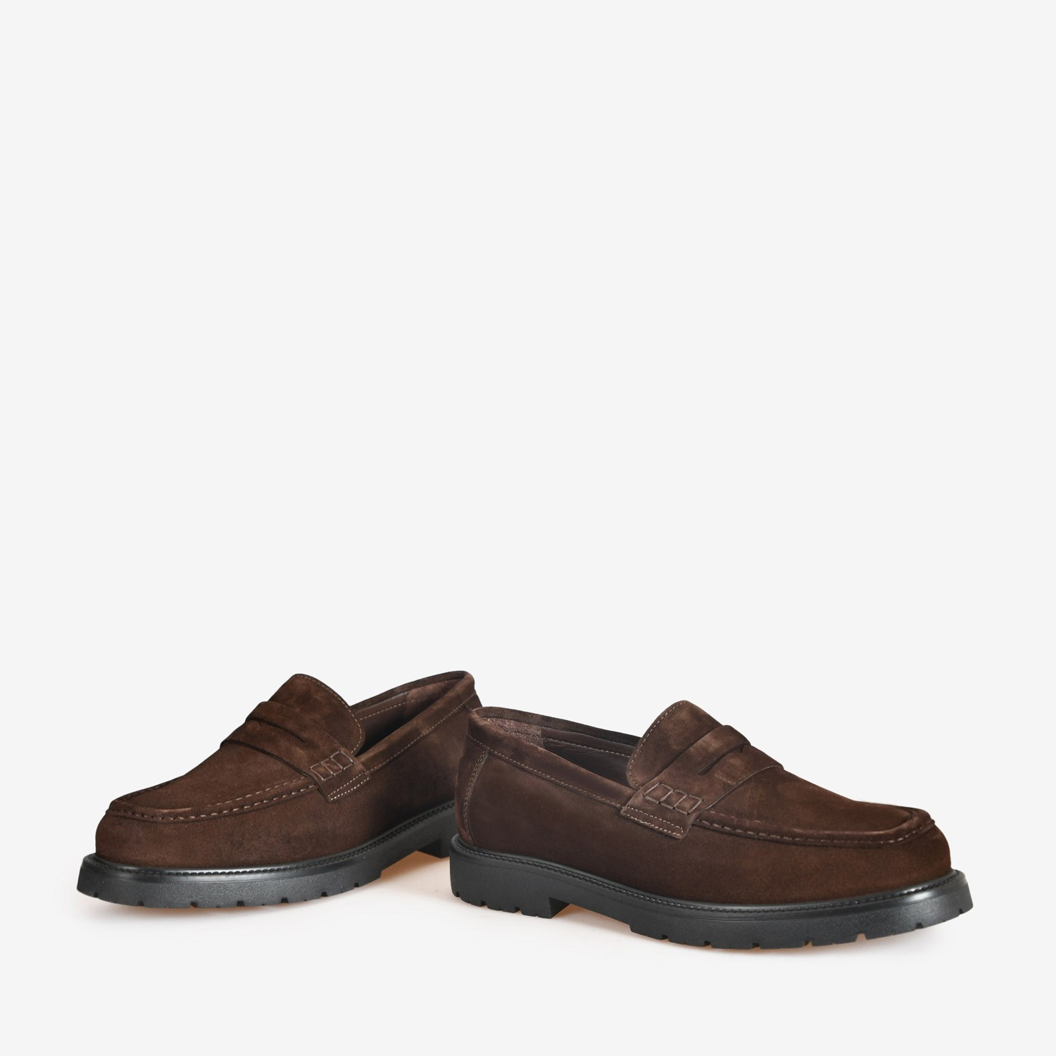 Flower Kahve Süet Erkek Loafer