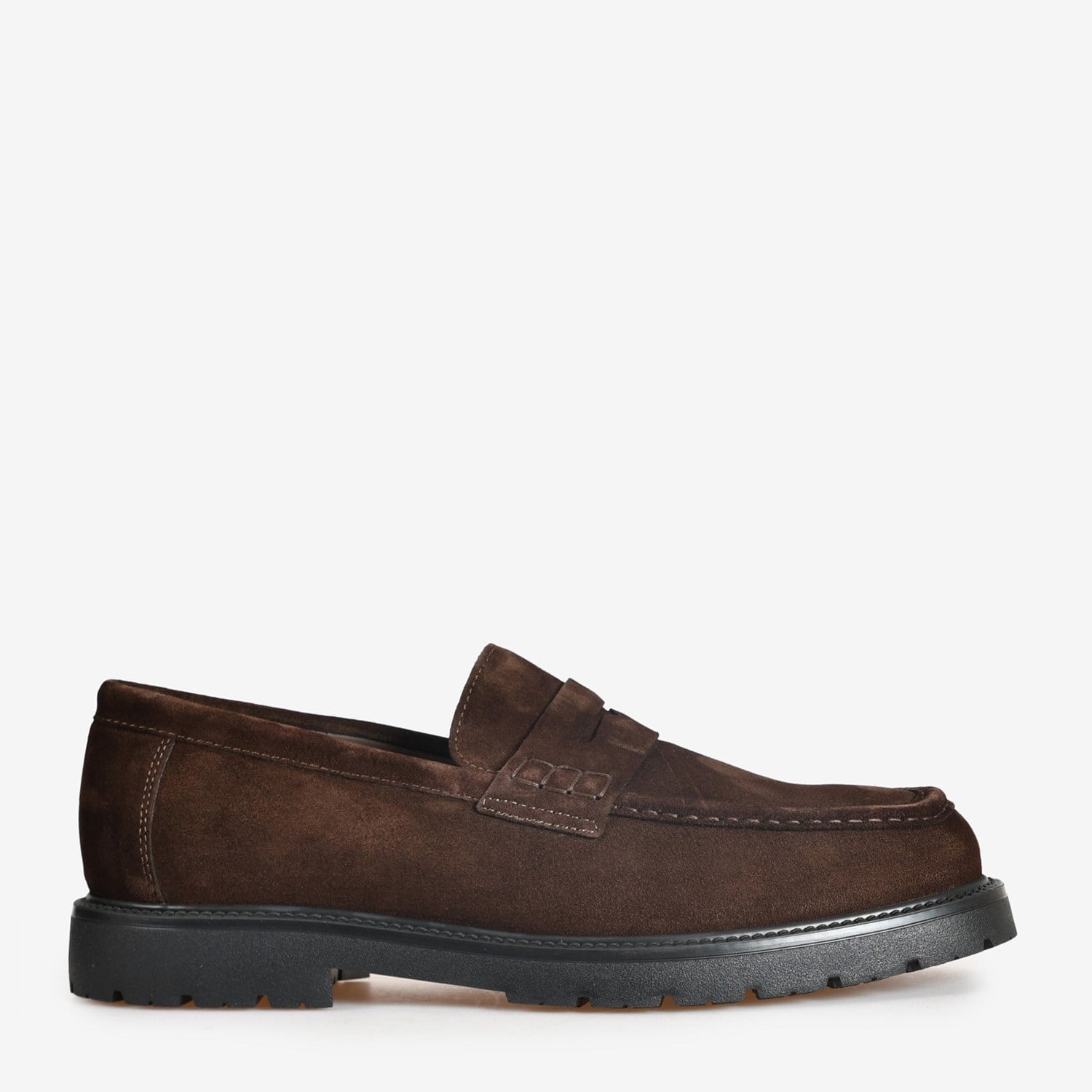 Flower Kahve Süet Erkek Loafer