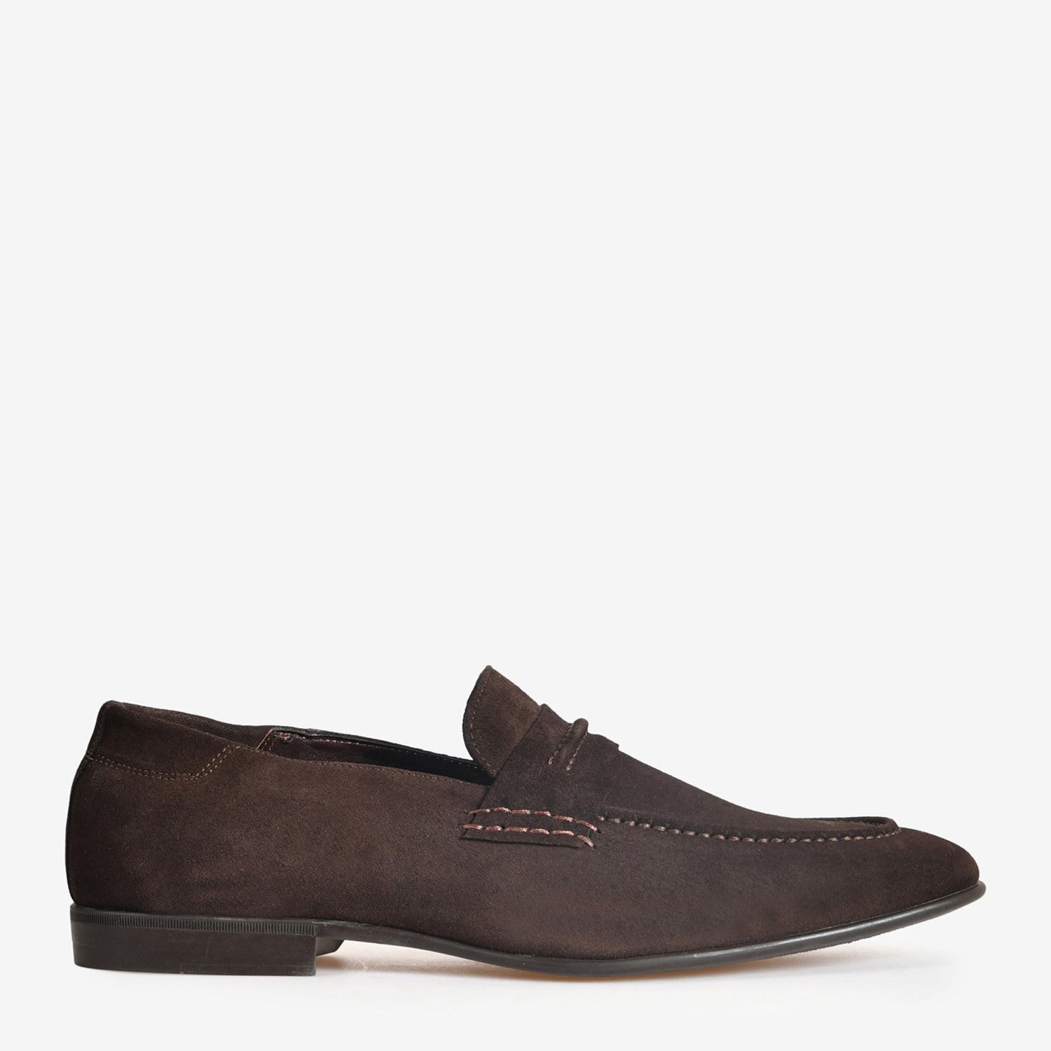 Flower Kahve Süet Erkek Loafer