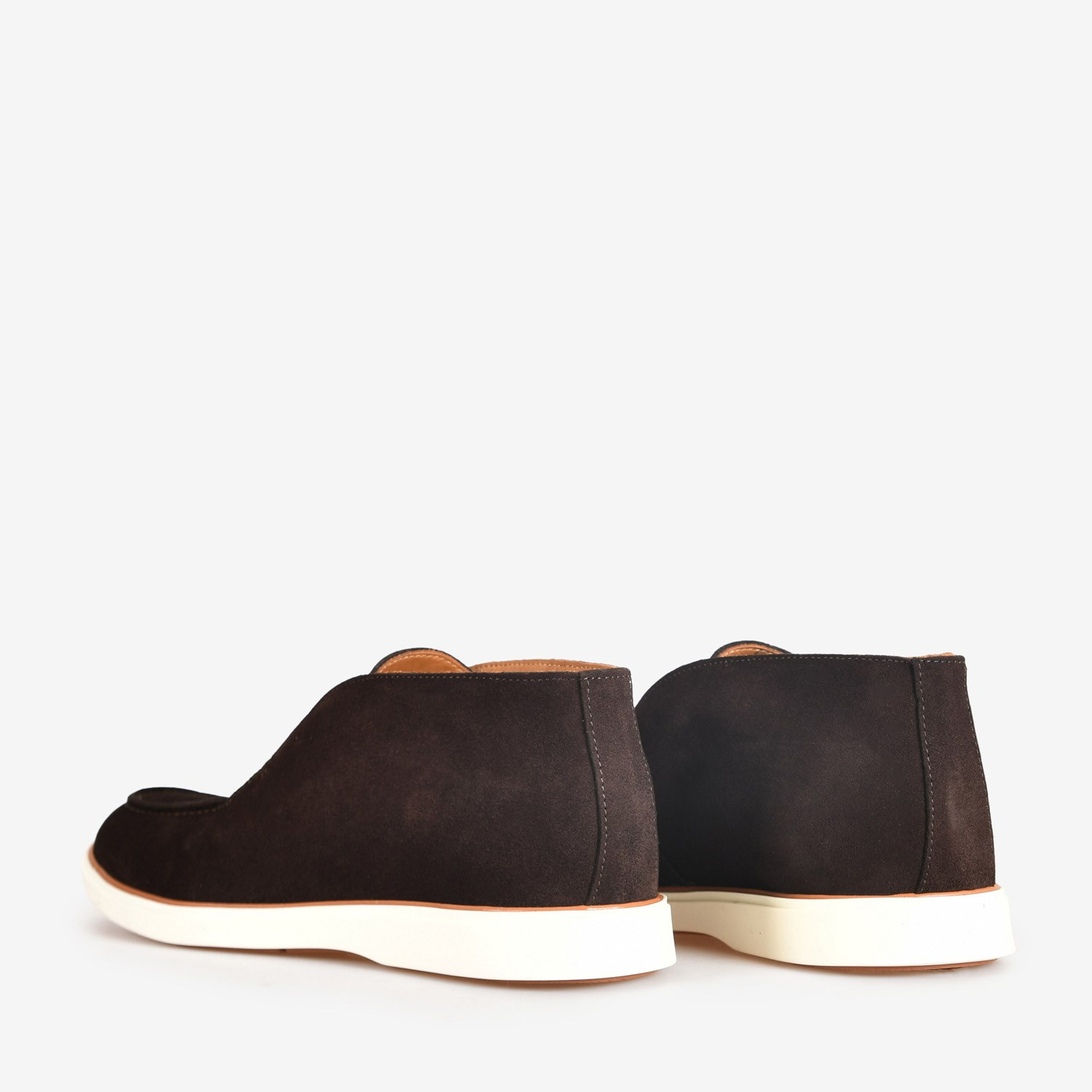 Flower Kahve Süet Erkek Loafer