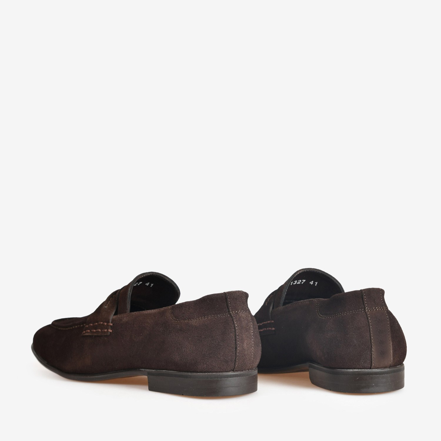 Flower Kahve Süet Erkek Loafer