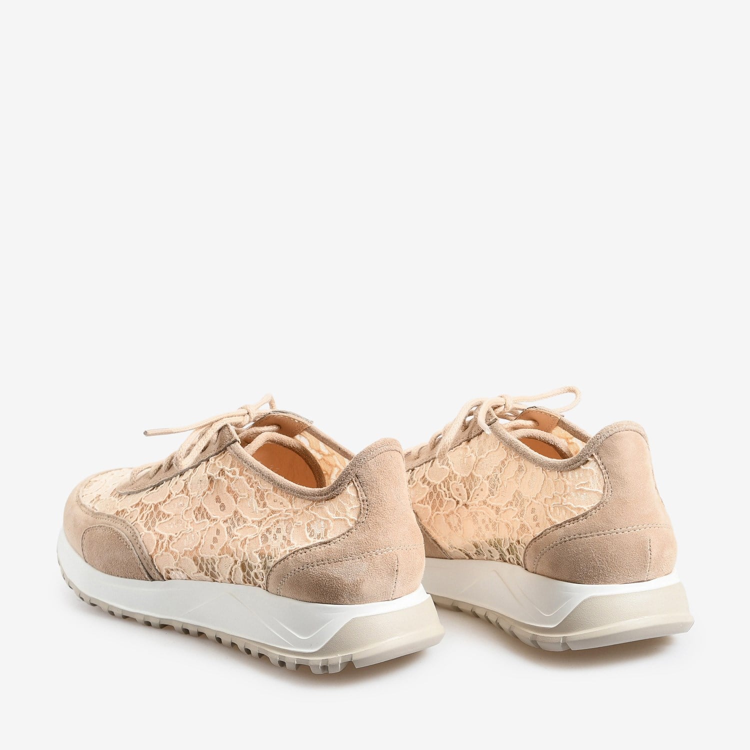 Flower Kum Süet Dantelli Kadın Spor Ayakkabı