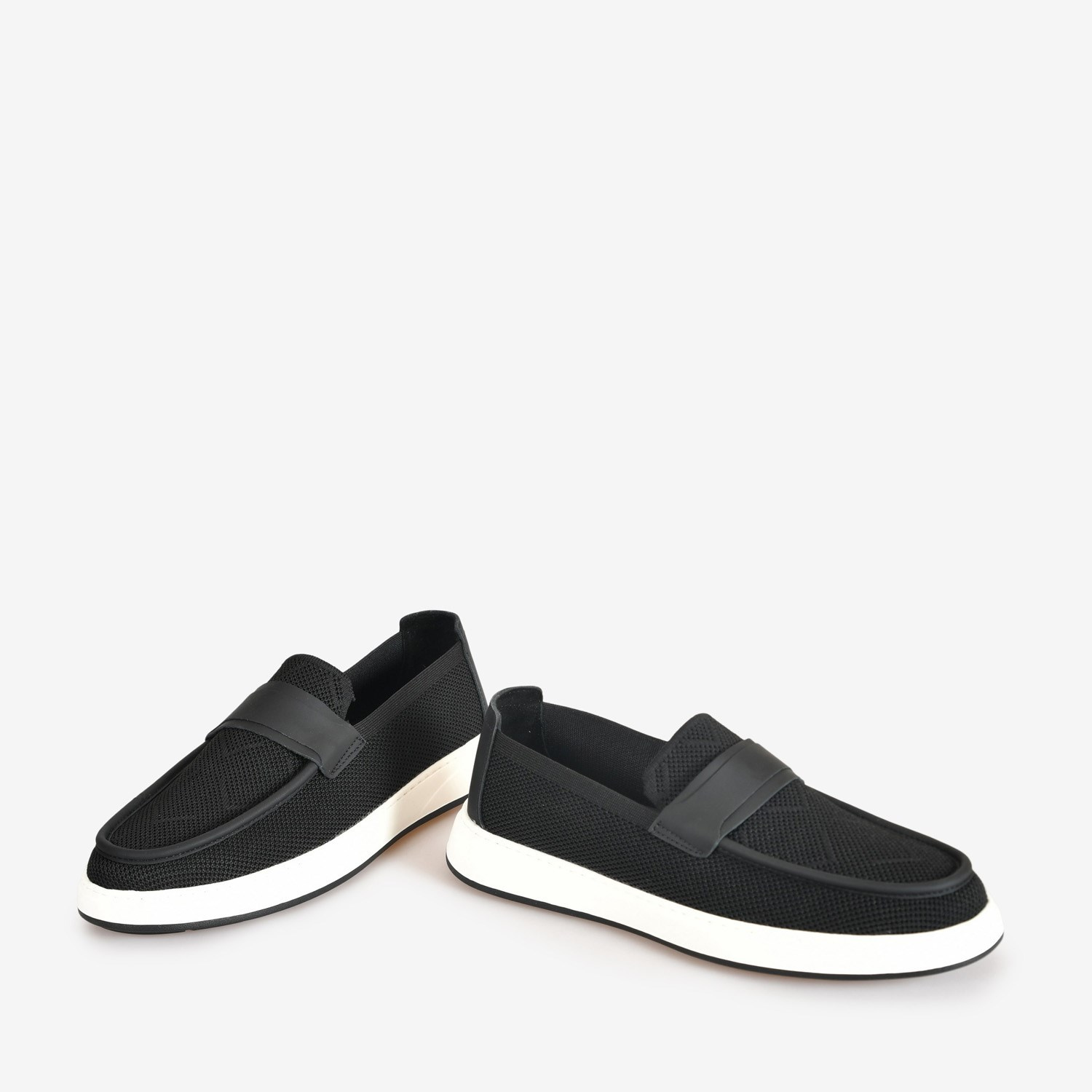Flower Siyah  Erkek Loafer