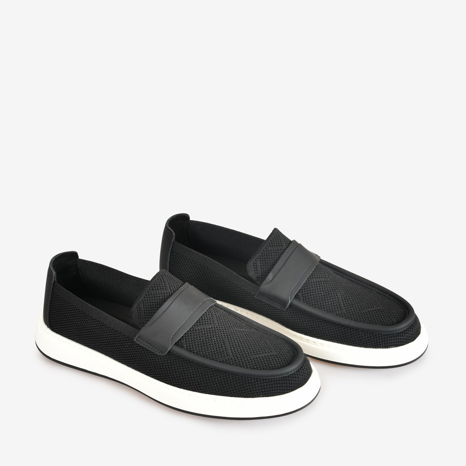 Flower Siyah  Erkek Loafer