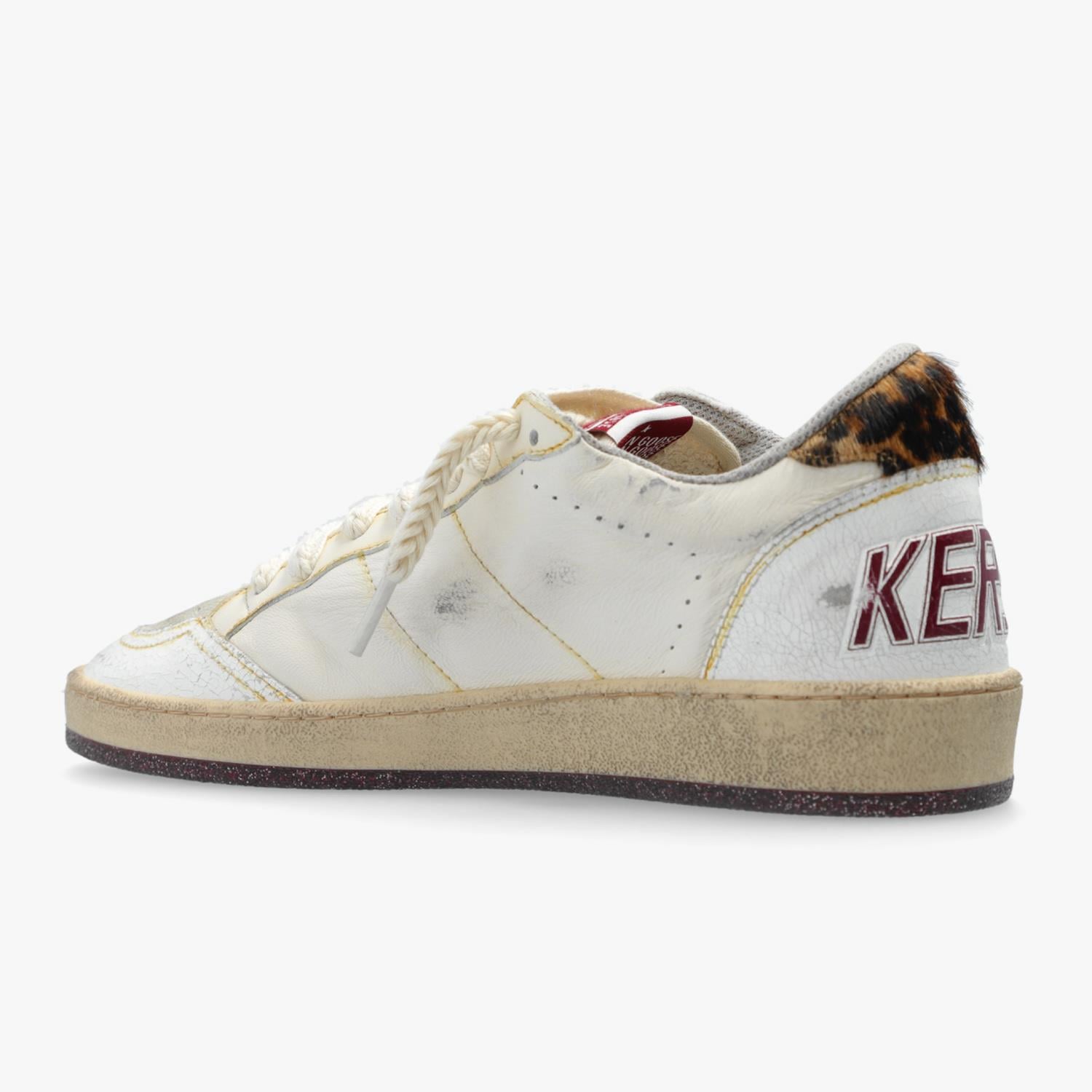 Golden Goose Ball-Star Leopar Desenli Kadın Sneaker