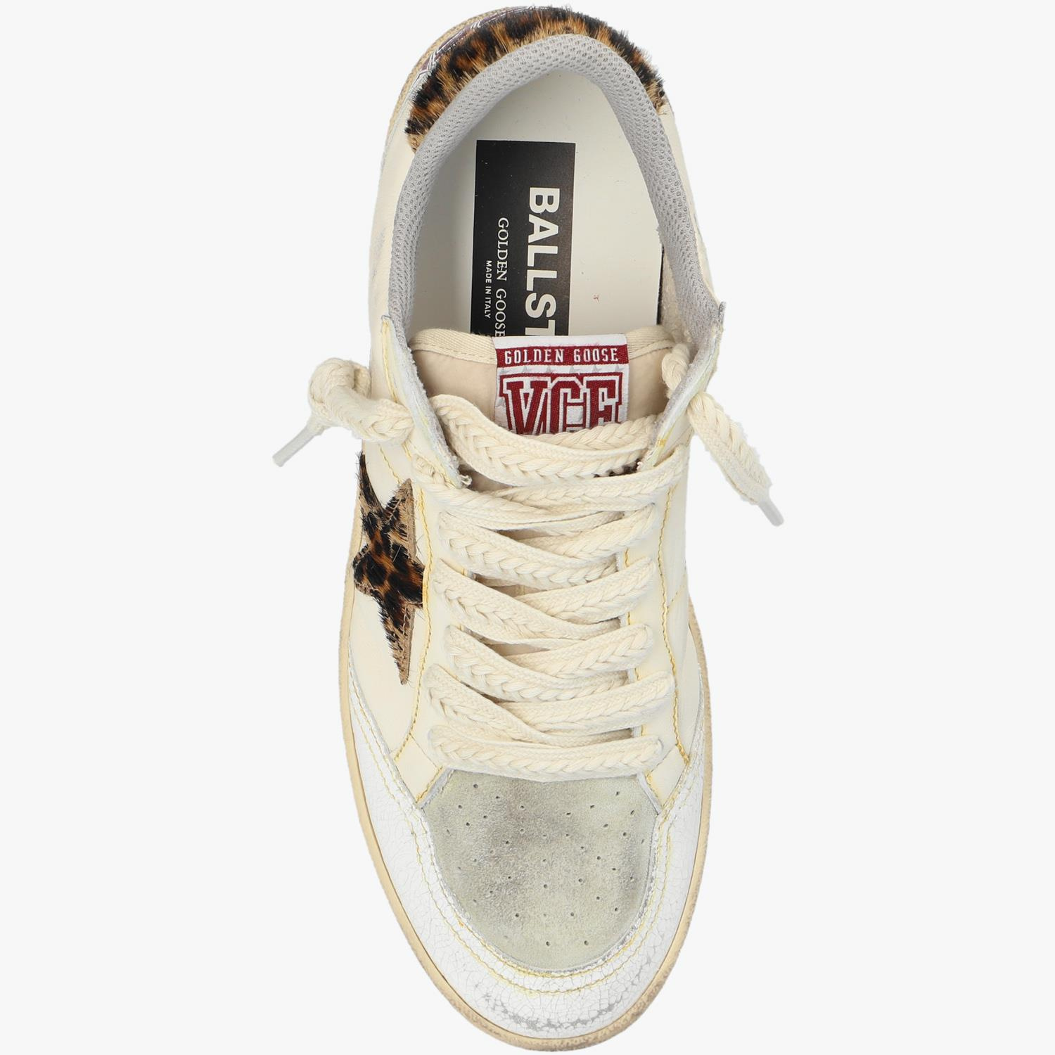 Golden Goose Ball-Star Leopar Desenli Kadın Sneaker