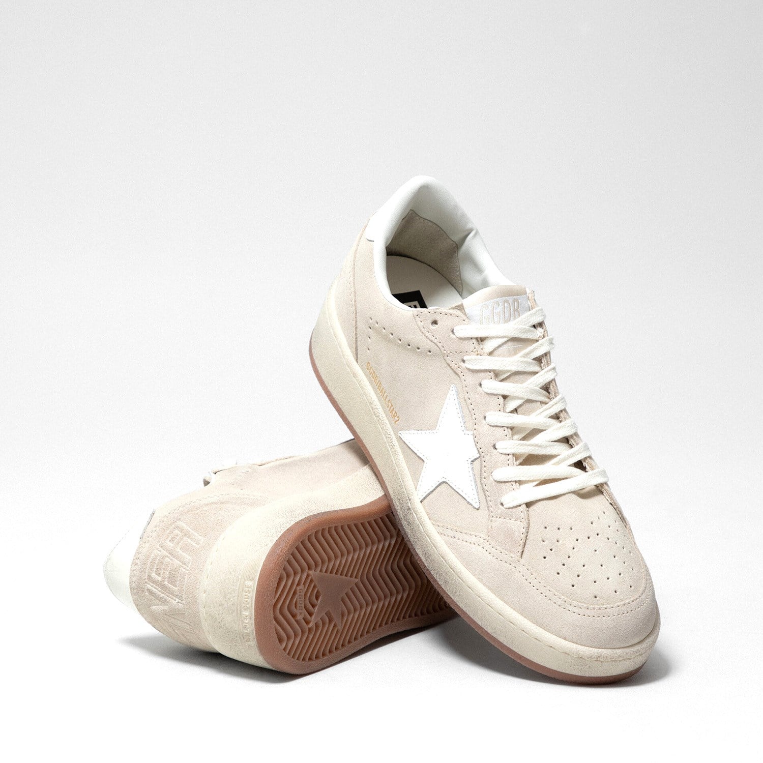 Golden Goose Bej Deri Ball-Star 2 6967 Kadın Sneaker