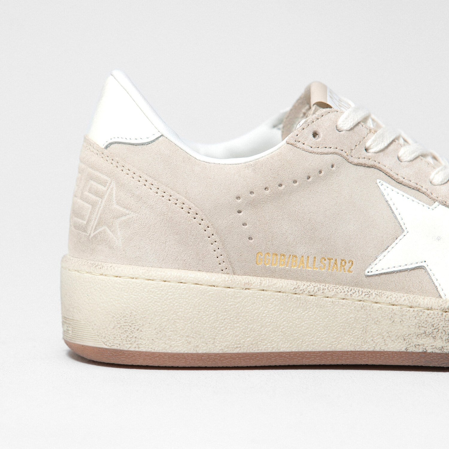 Golden Goose Bej Deri Ball-Star 2 6967 Kadın Sneaker