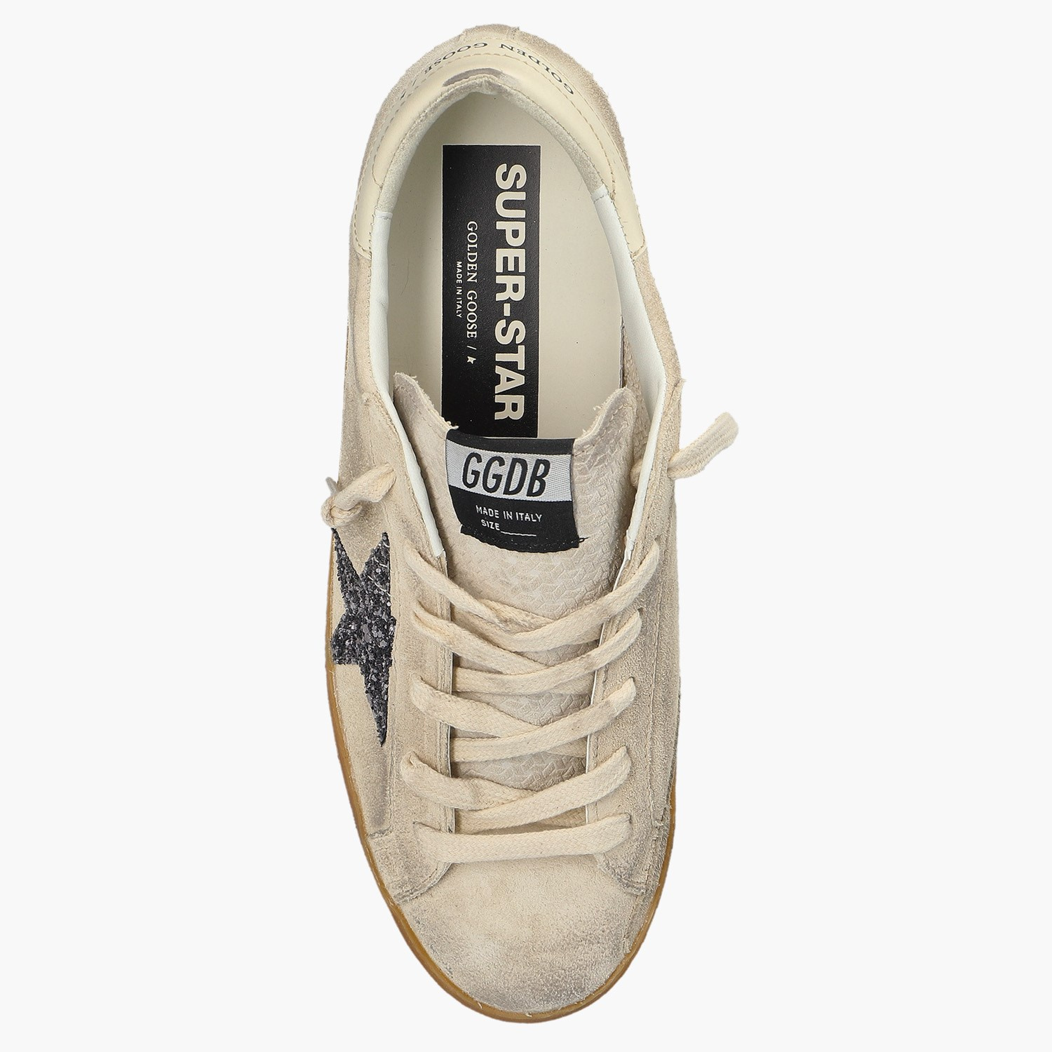Golden Goose Bej Deri Super-Star 7202 Kadın Sneaker