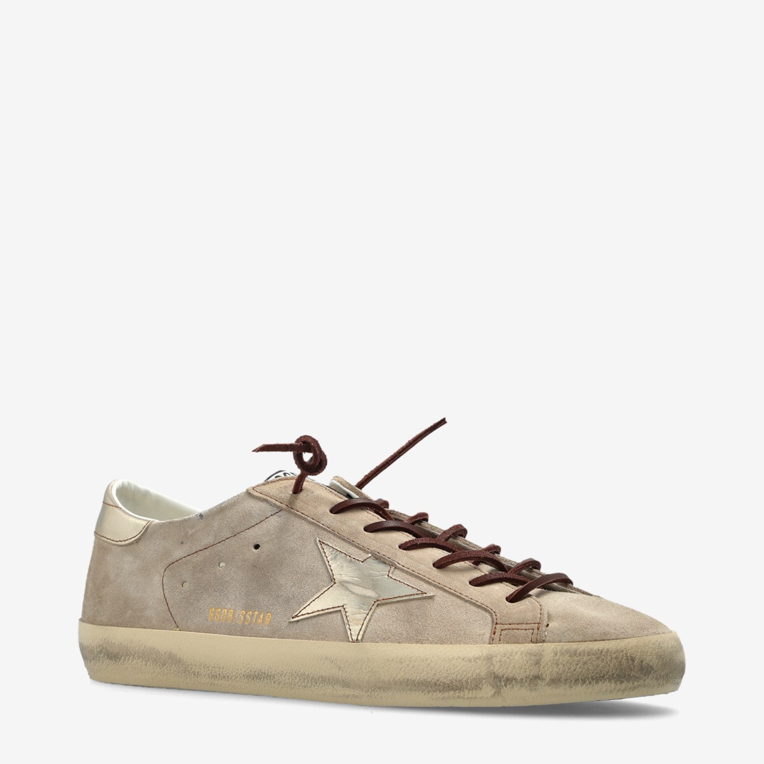 Golden Goose Bej Deri Super-Star 8750 Erkek Sneakers