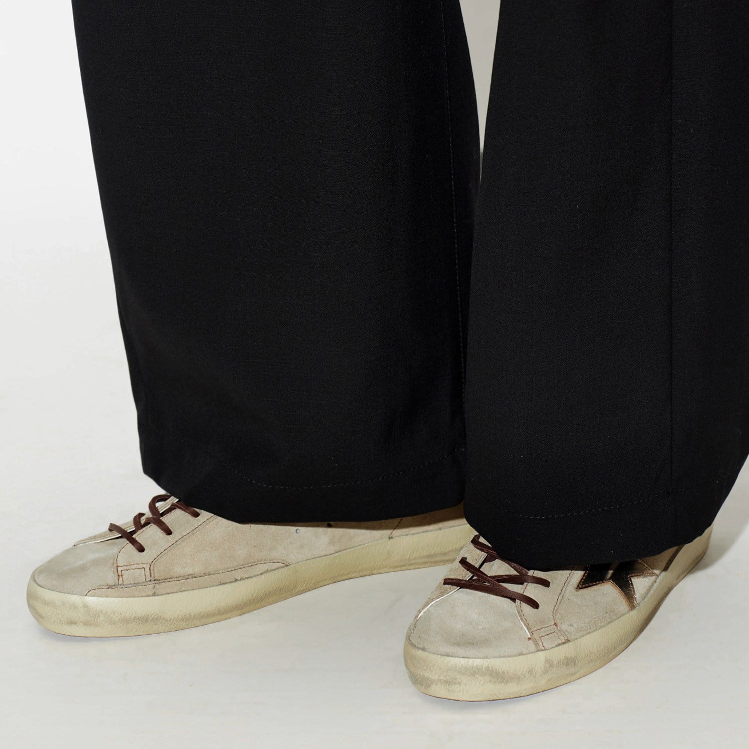 Golden Goose Bej Deri Super-Star 8750 Erkek Sneakers