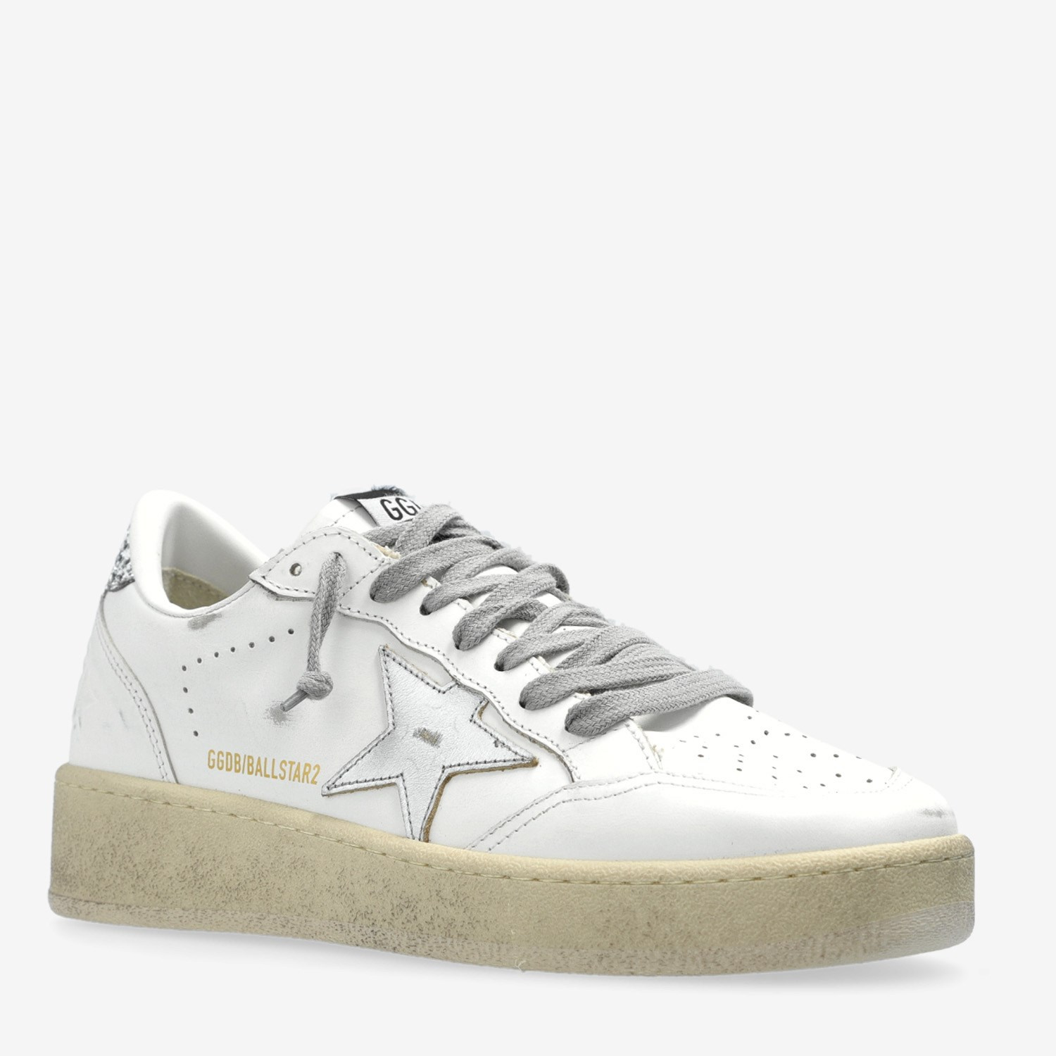 Golden Goose Beyaz Deri Ball-Star 2 6966 Kadın Sneakers