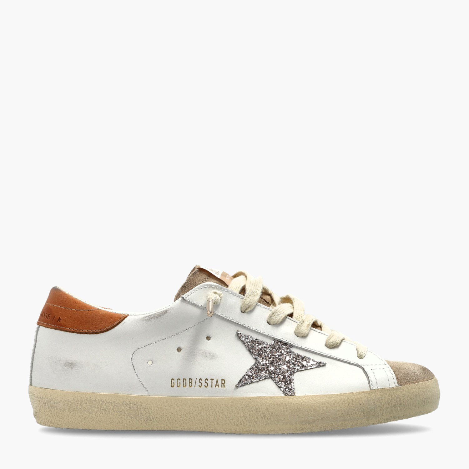 Golden Goose Beyaz Deri Super-Star 8719 Kadın Sneakers
