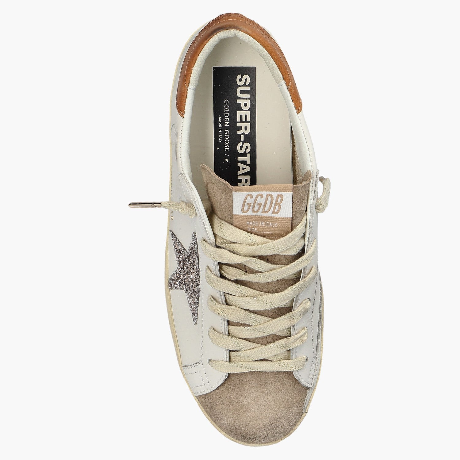 Golden Goose Beyaz Deri Super-Star 8719 Kadın Sneakers
