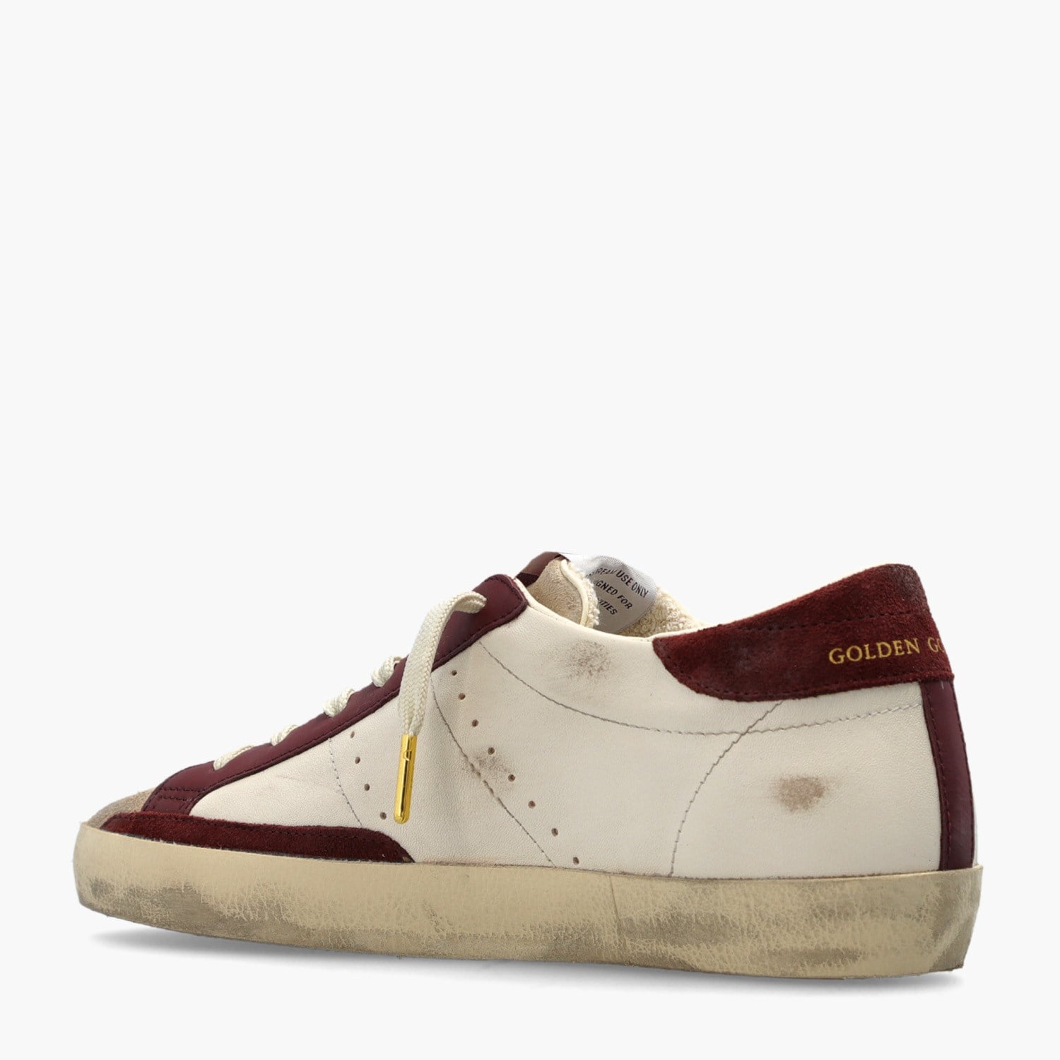 Golden Goose Bordo Deri Super-Star 8761 Kadın Sneakers