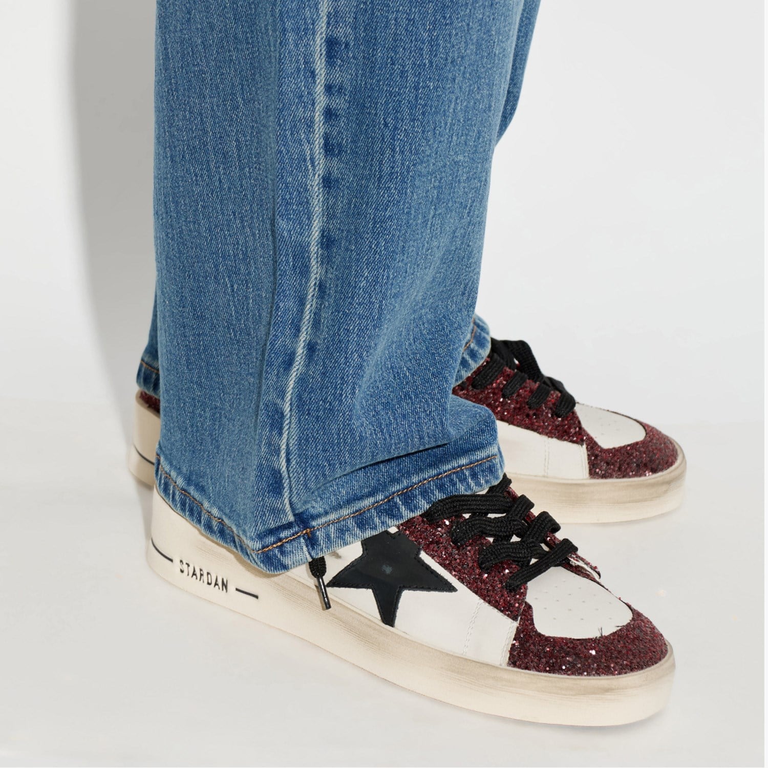 Golden Goose Bordo  Stardan 8766 Kadın Sneakers