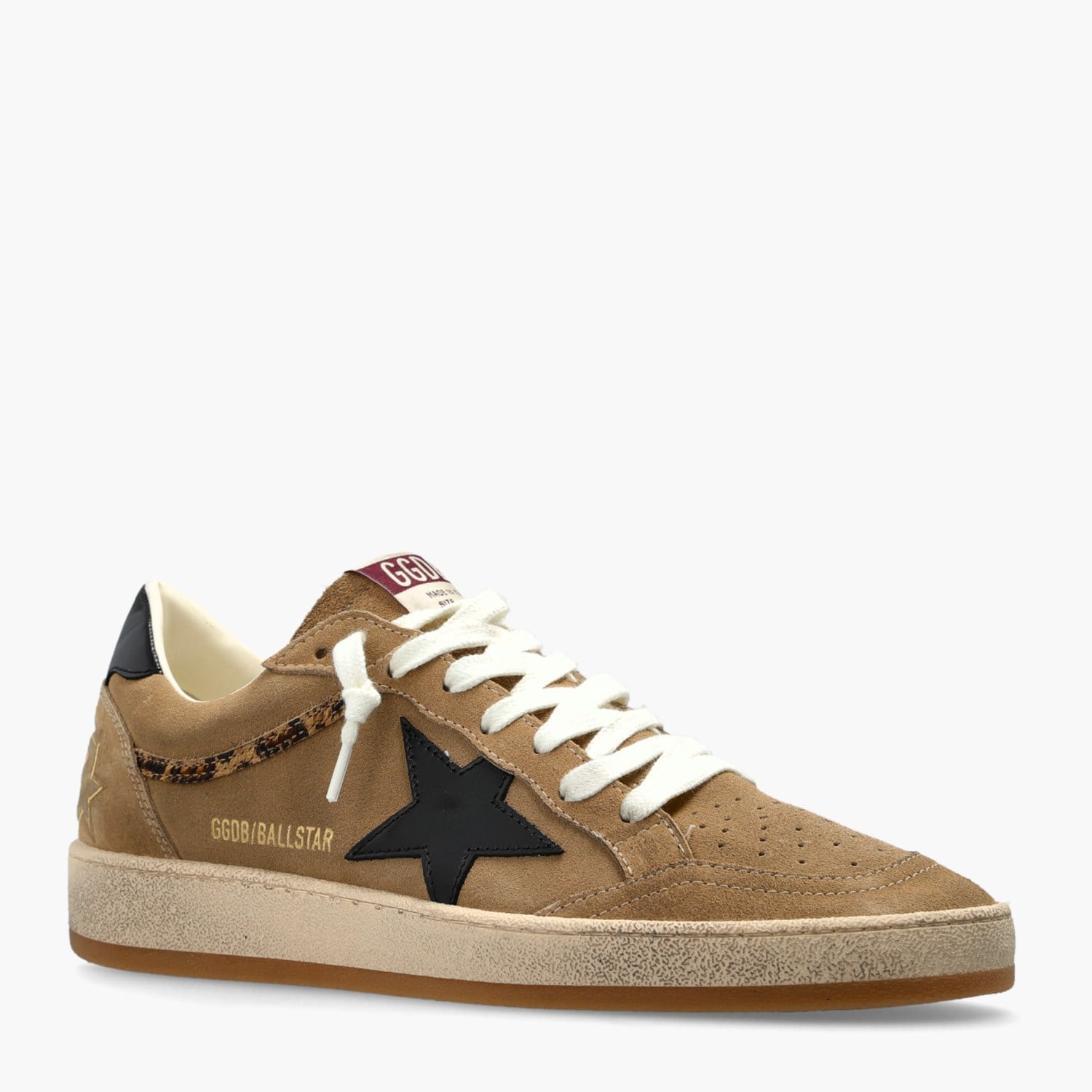 Golden Goose Kahve Deri Ball-Star 8704 Kadın Sneakers