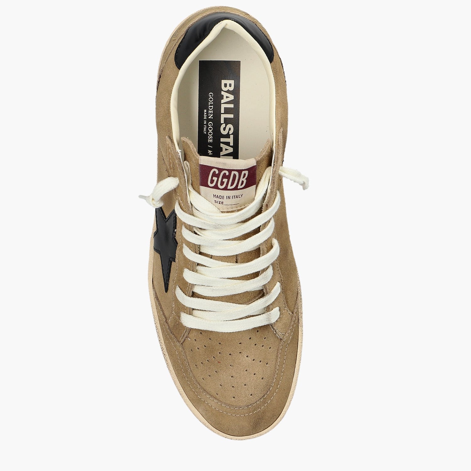 Golden Goose Kahve Deri Ball-Star 8704 Kadın Sneakers