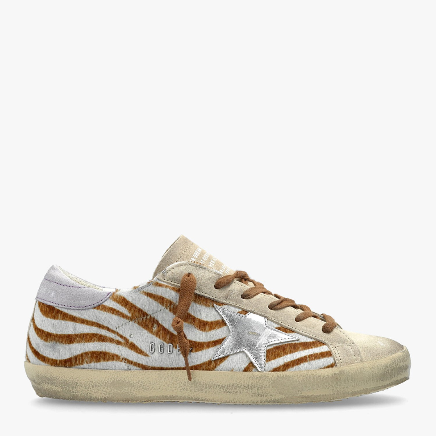 Golden Goose Kahve Deri Super-Star 7507 Kadın Sneaker