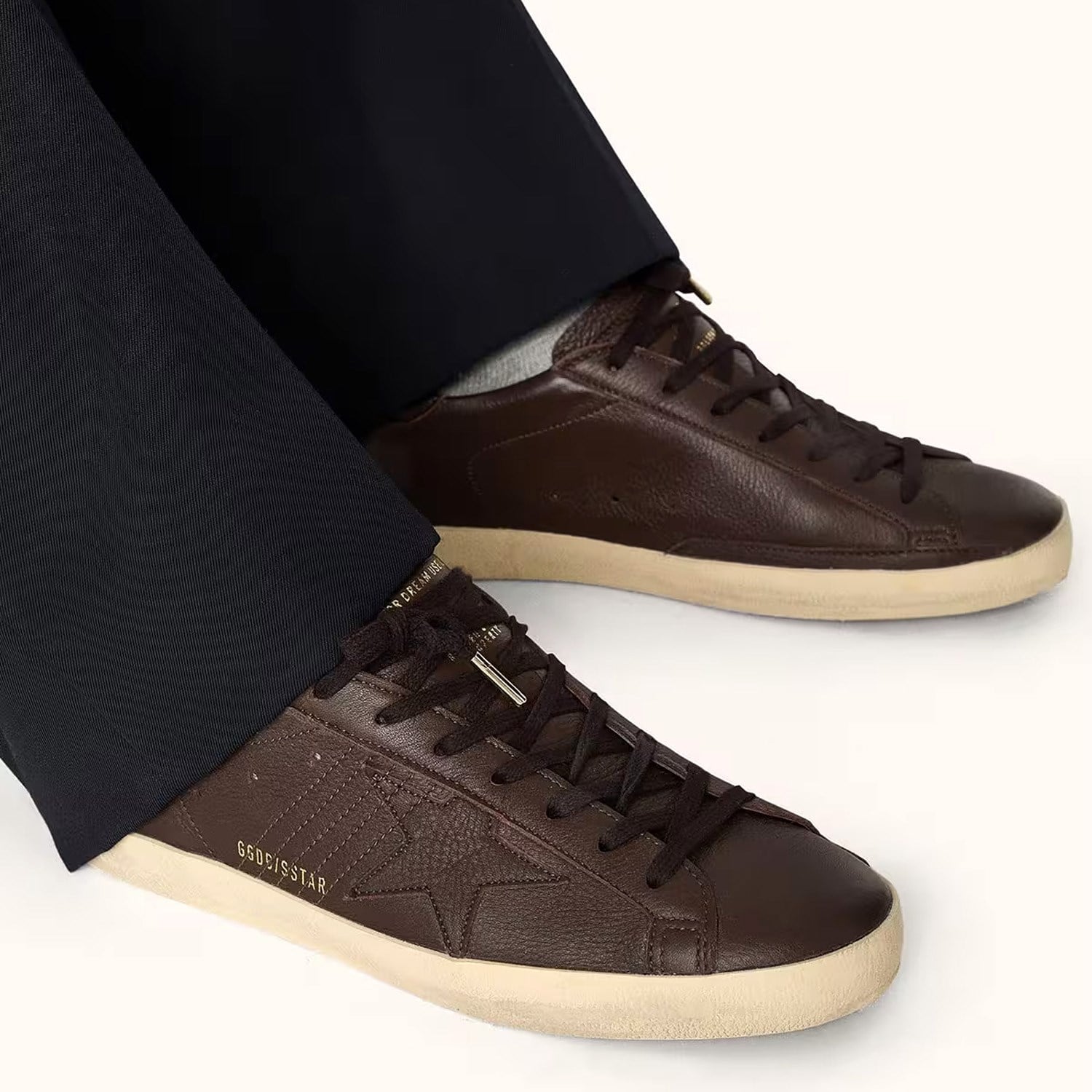 Golden Goose Kahve  Super-Star 8887 Erkek Sneakers
