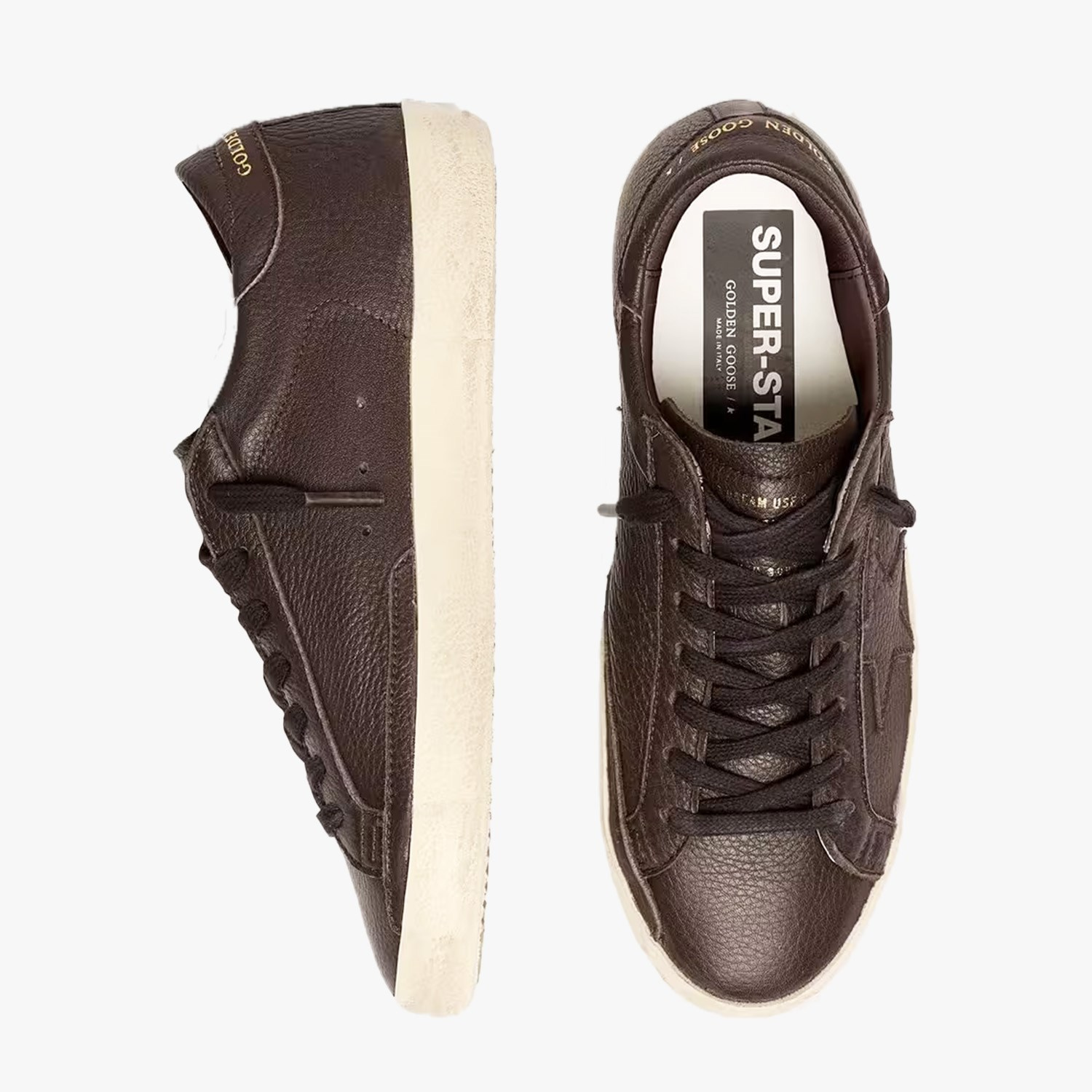 Golden Goose Kahve  Super-Star 8887 Erkek Sneakers