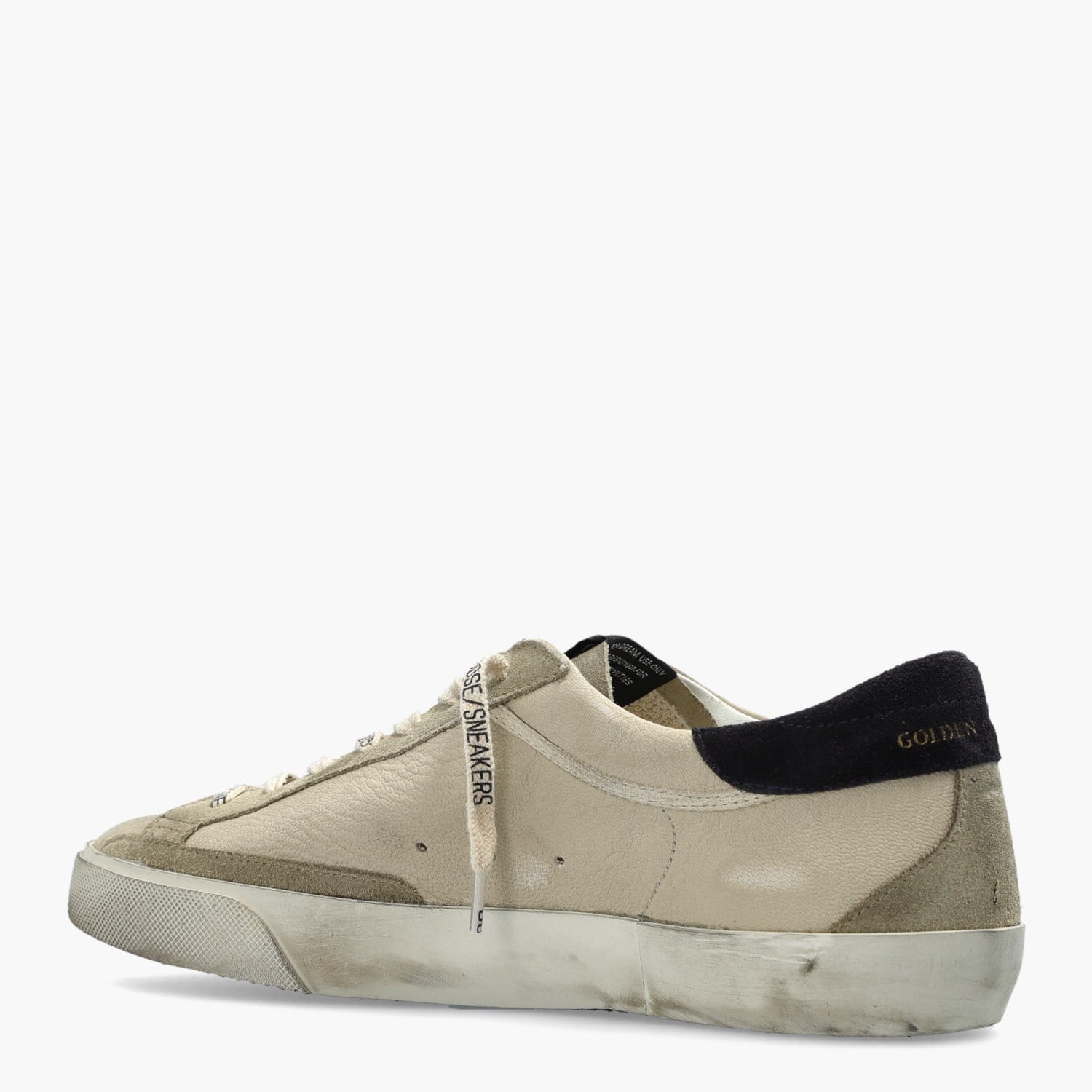 Golden Goose Krem Deri Super-Star 8728 Erkek Sneakers