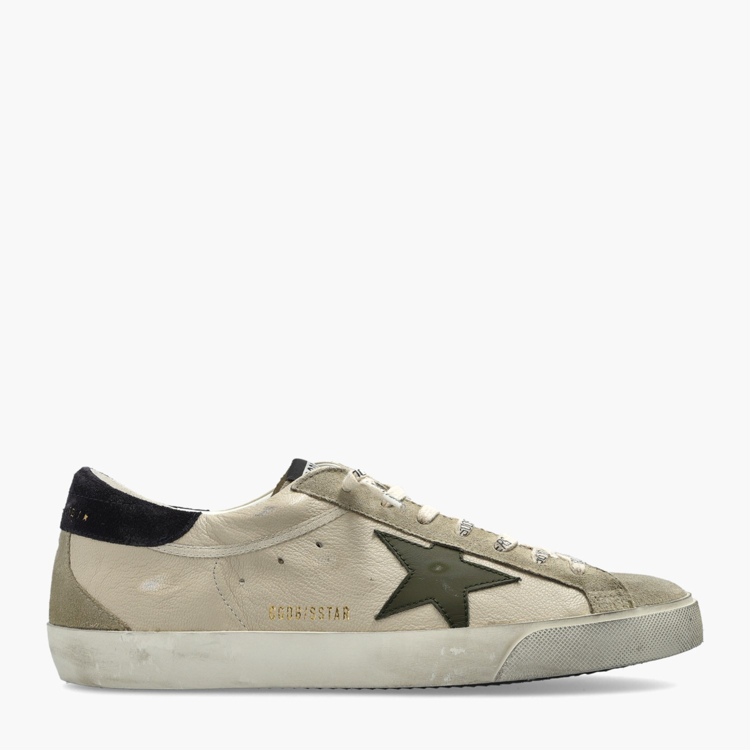 Golden Goose Krem Deri Super-Star 8728 Erkek Sneakers