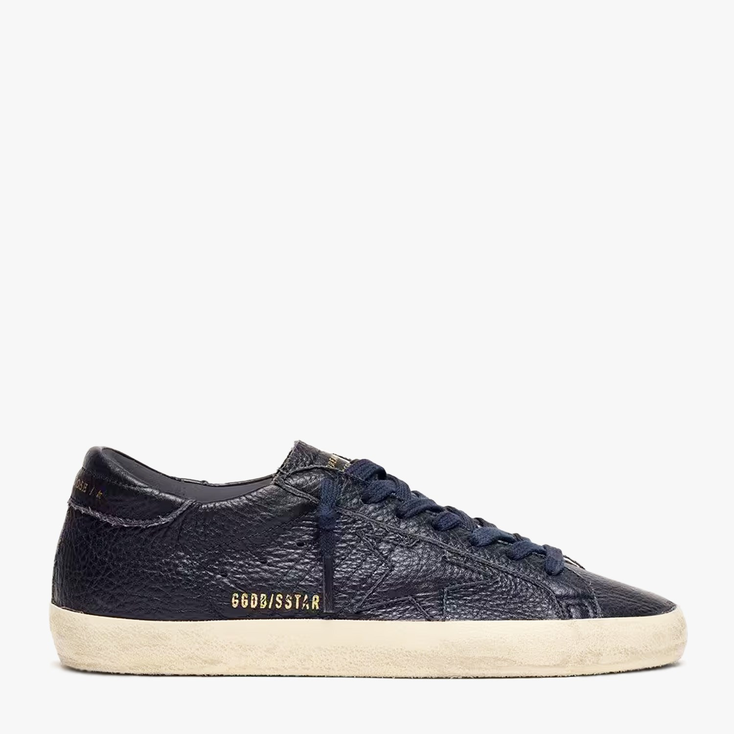 Golden Goose Lacivert Deri Super-Star 8887 Erkek Sneakers