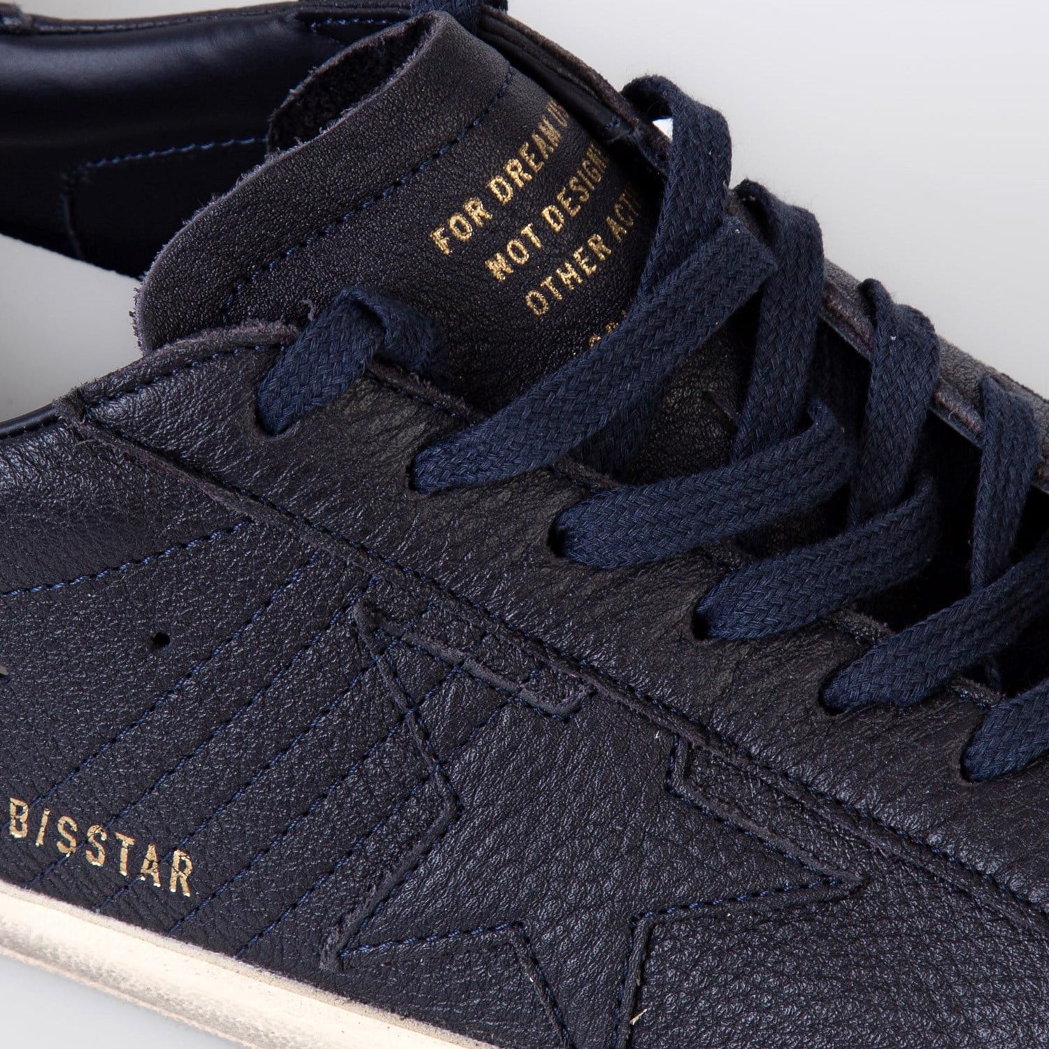 Golden Goose Lacivert Deri Super-Star 8887 Erkek Sneakers