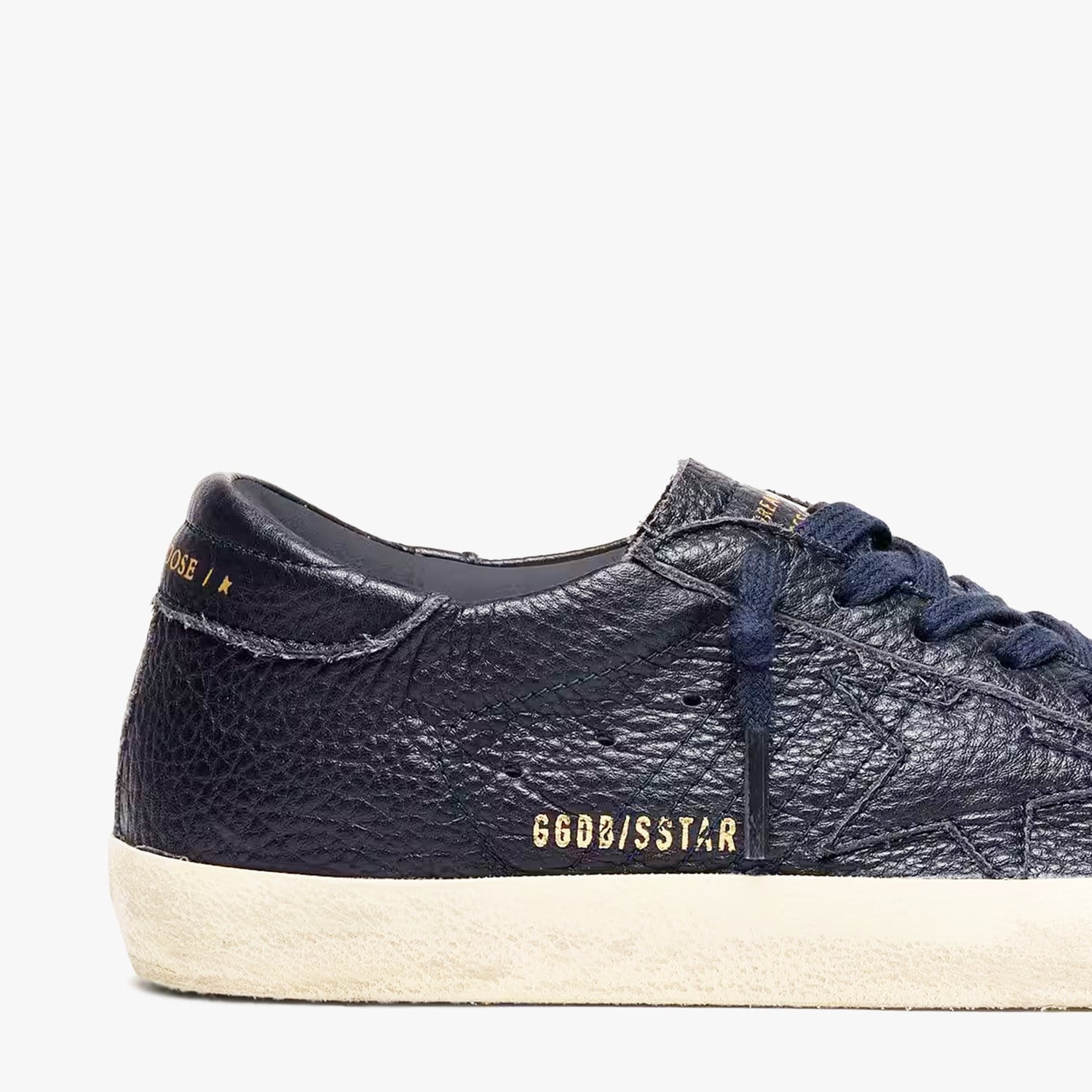 Golden Goose Lacivert Deri Super-Star 8887 Erkek Sneakers