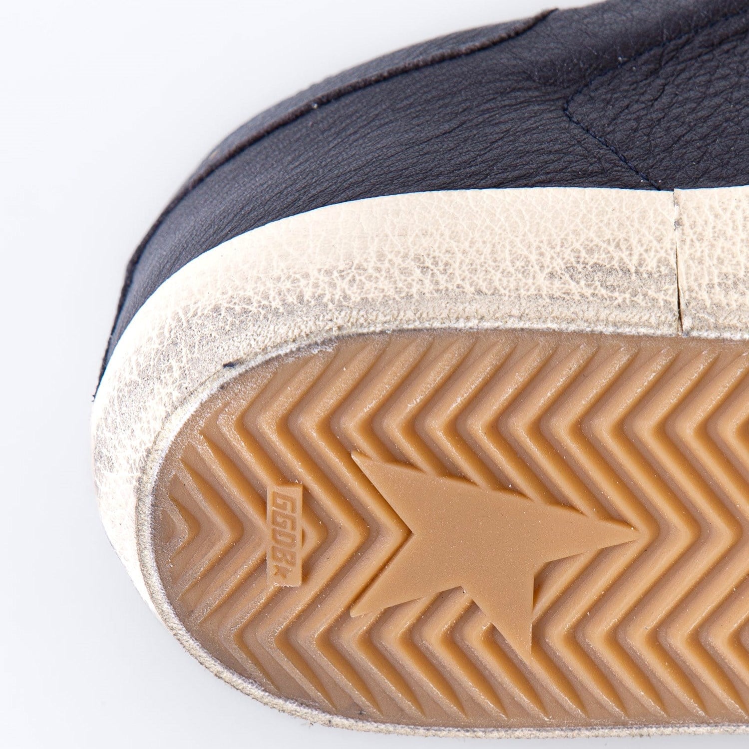 Golden Goose Lacivert Deri Super-Star 8887 Erkek Sneakers